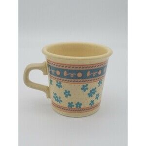 Taylor International USA Coffee Mug Forget Me Not Flowers Stoneware Vintage